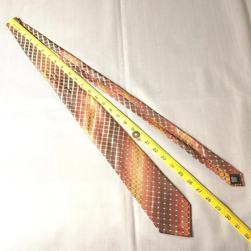 Alfani Men's Tie Multicolor 100% Silk Classic Hand Made In China‎